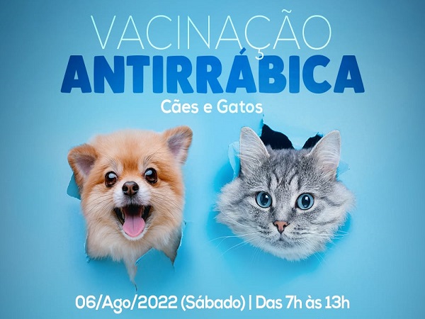 Vacinação Antirrábica continua neste sábado (30), em Pau dos Ferros