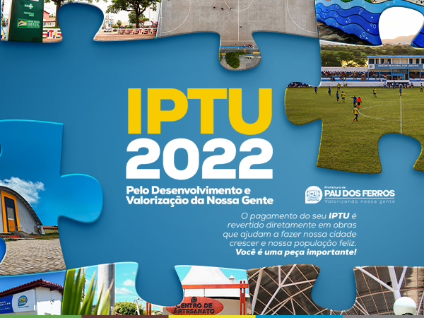 Com recursos do IPTU Prefeitura investe em obras estruturantes com arrecadação do imposto